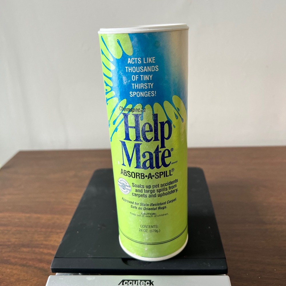 Chemspec Help Mate Absorb-A-Spill 24oz Carpet Upholstery Liquid Pet Spill Powder